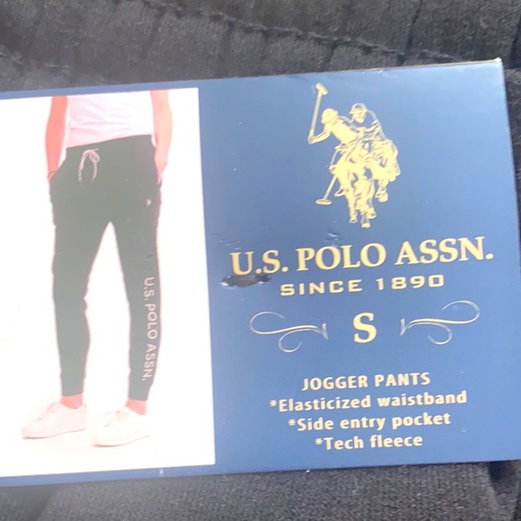 U.S.Polo Assn black jogger/sweatpants Size Small NWT - Picture 8 of 10